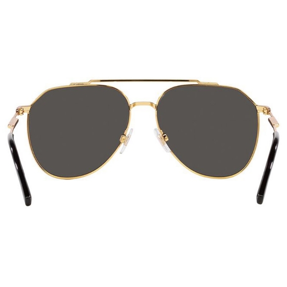 NEW DOLCE&GABBANA AVIATOR UNISEX BROWN SUNGLASSES DG2296 02/87 EYEWEAR - Picture 3 of 4